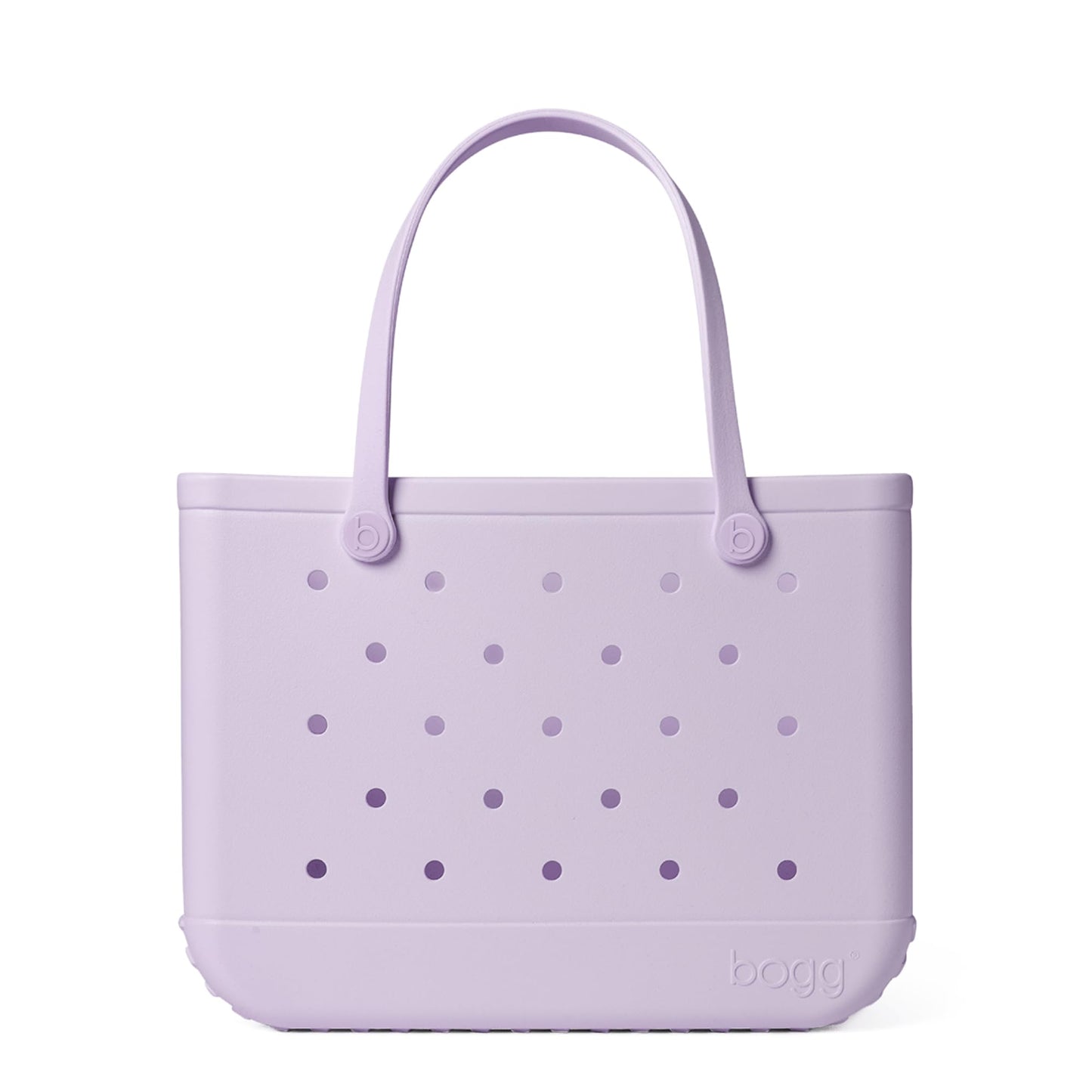 BOGG BAG - Original, Large Tote - Lavender Mist TONAL, White Buttons - 19in L x 9in W x 14in H - Beach, Pool, Boat, Sports - All Purpose EVA - Lightweight, Washable, Durable