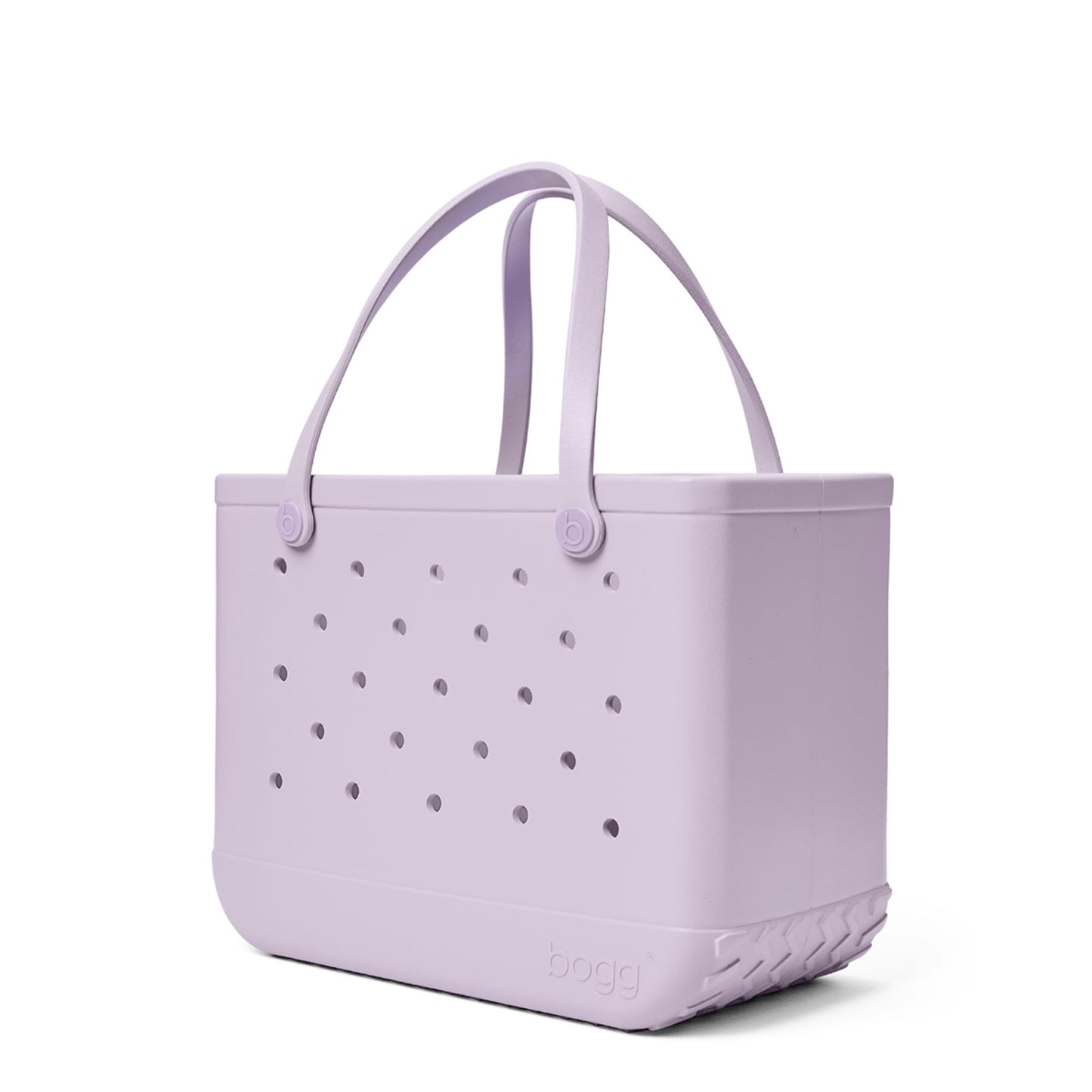 BOGG BAG - Original, Large Tote - Lavender Mist TONAL, White Buttons - 19in L x 9in W x 14in H - Beach, Pool, Boat, Sports - All Purpose EVA - Lightweight, Washable, Durable