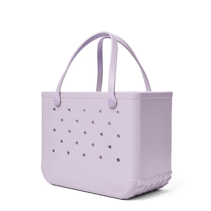 BOGG BAG - Original, Large Tote - Lavender Mist TONAL, White Buttons - 19in L x 9in W x 14in H - Beach, Pool, Boat, Sports - All Purpose EVA - Lightweight, Washable, Durable
