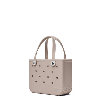 BOGG BAG - Bitty, Small Tote - Mushroom, White Buttons - 11in L x 4.5in W x 8.5in H - Beach, Pool, Boat, Work, Sports - All Purpose EVA - Lightweight, Washable, Durable