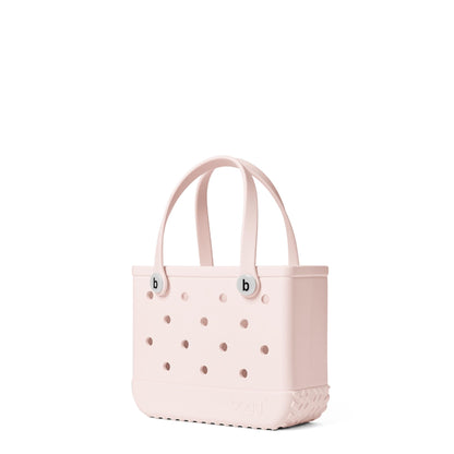 BOGG BAG - Bitty, Small Tote - Petal Pink, White Buttons - 11in L x 4.5in W x 8.5in H - Beach, Pool, Boat, Work, Sports - All Purpose EVA - Lightweight, Washable, Durable