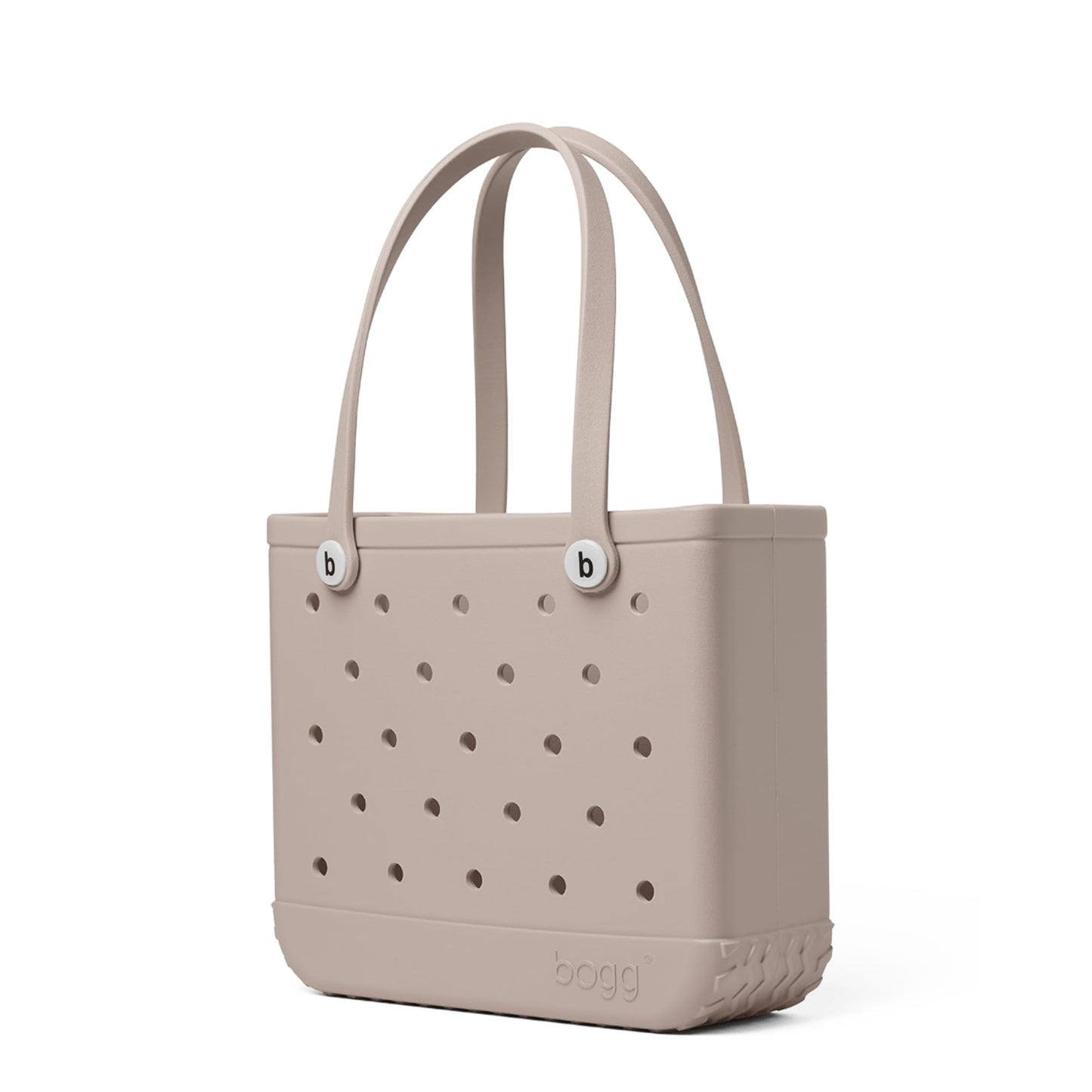 BOGG BAG - Medium Tote - Mushroom, White Buttons - 15in L x 5in W x 12.5in H - Beach, Pool, Boat, Work, Sports - All Purpose EVA - Lightweight, Washable, Durable