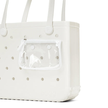 BOGG BAG - Medium Tote - Ice Shimmer - 15in L x 5in W x 12.5in H - Beach, Pool, Boat, Work, Sports - All Purpose EVA - Lightweight, Washable, Durable