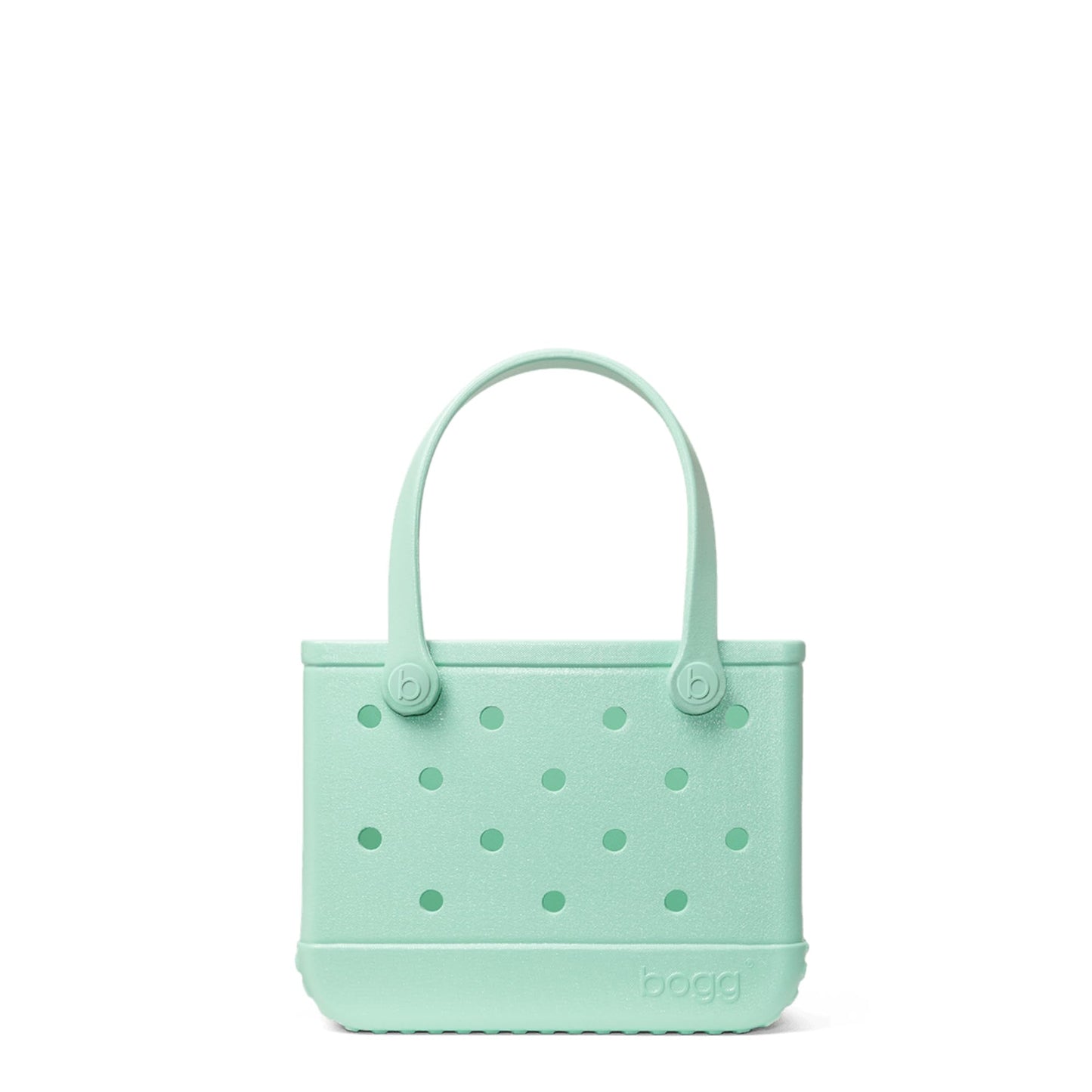 BOGG BAG - Bitty, Small Tote - Sea(foam) Shimmer - 11in L x 4.5in W x 8.5in H - Beach, Pool, Boat, Work, Sports - All Purpose EVA - Lightweight, Washable, Durable