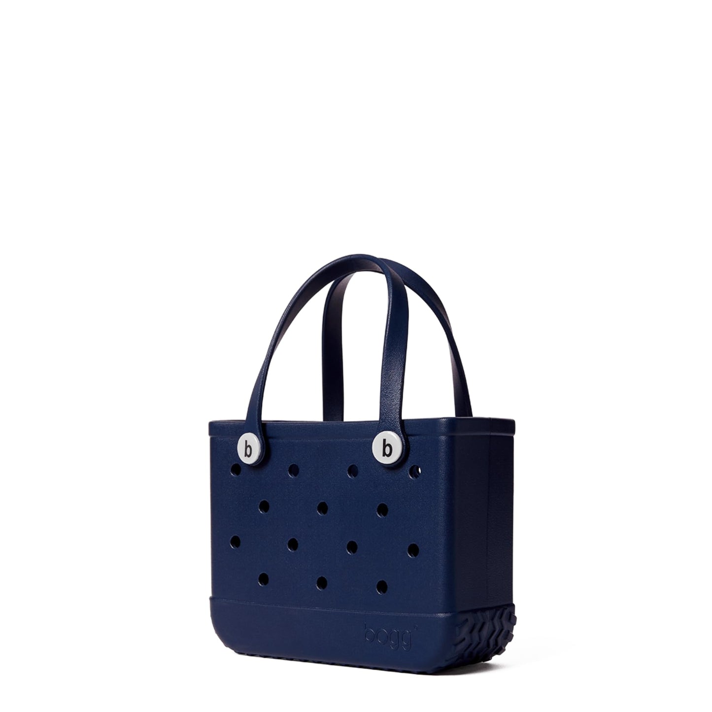 BOGG BAG - Bitty, Small Tote - You Navy Me Crazy, White Buttons - 11in L x 4.5in W x 8.5in H - Beach, Pool, Boat, Work, Sports - All Purpose EVA - Lightweight, Washable, Durable