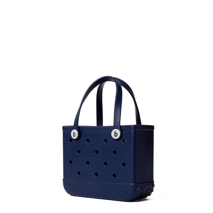 BOGG BAG - Bitty, Small Tote - You Navy Me Crazy, White Buttons - 11in L x 4.5in W x 8.5in H - Beach, Pool, Boat, Work, Sports - All Purpose EVA - Lightweight, Washable, Durable