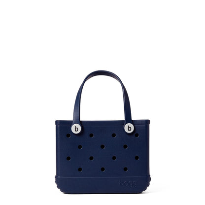 BOGG BAG - Bitty, Small Tote - You Navy Me Crazy, White Buttons - 11in L x 4.5in W x 8.5in H - Beach, Pool, Boat, Work, Sports - All Purpose EVA - Lightweight, Washable, Durable