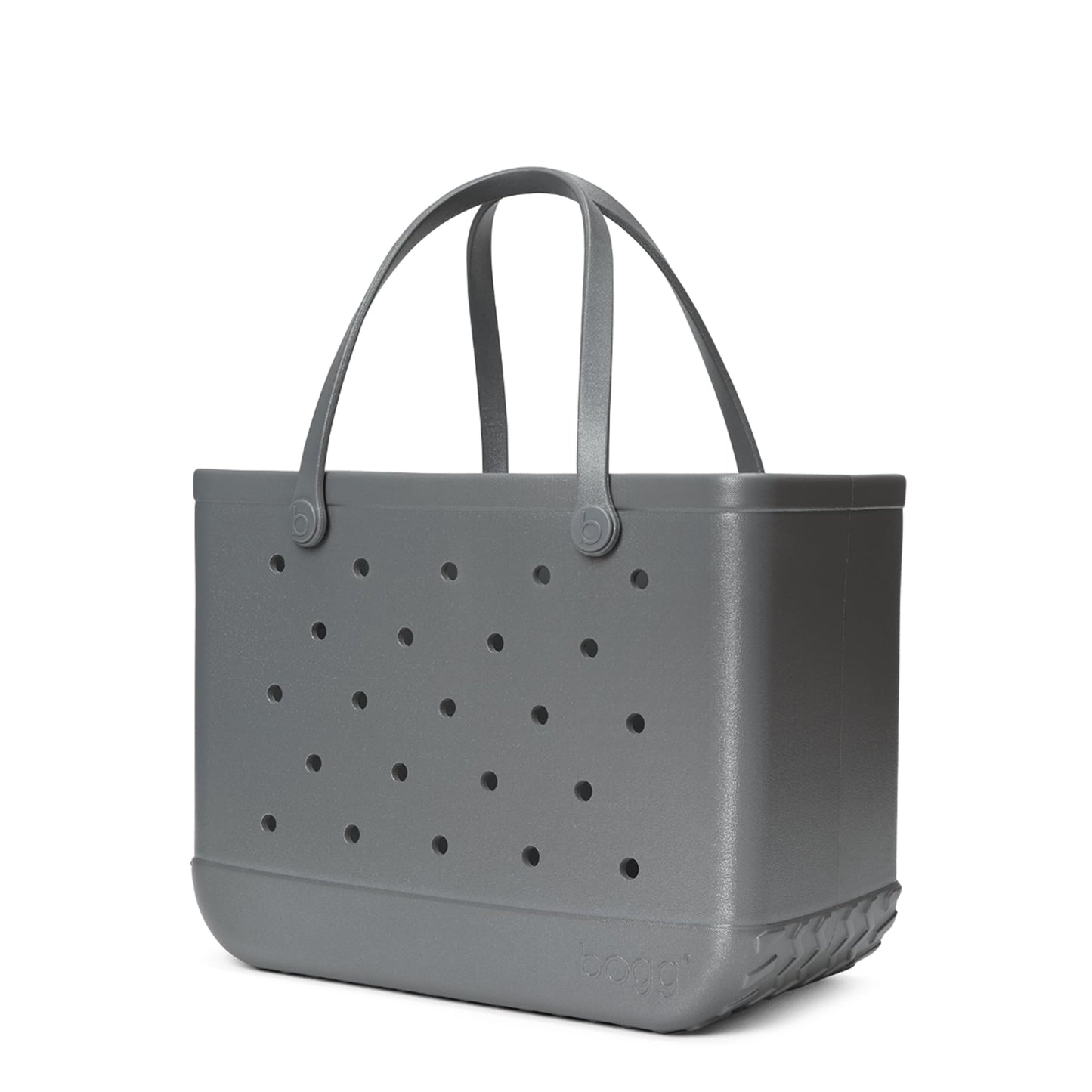 BOGG BAG - Original, Large Tote - Silver Shimmer - 19in L x 9in W x 14in H - Beach, Pool, Boat, Sports - All Purpose EVA - Lightweight, Washable, Durable