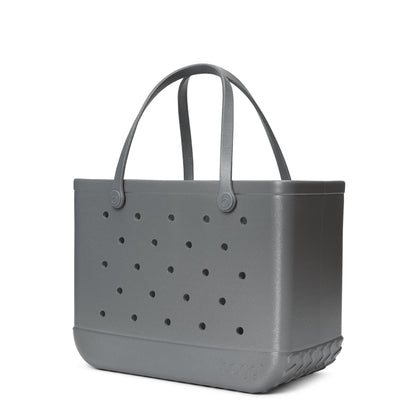 BOGG BAG - Original, Large Tote - Silver Shimmer - 19in L x 9in W x 14in H - Beach, Pool, Boat, Sports - All Purpose EVA - Lightweight, Washable, Durable