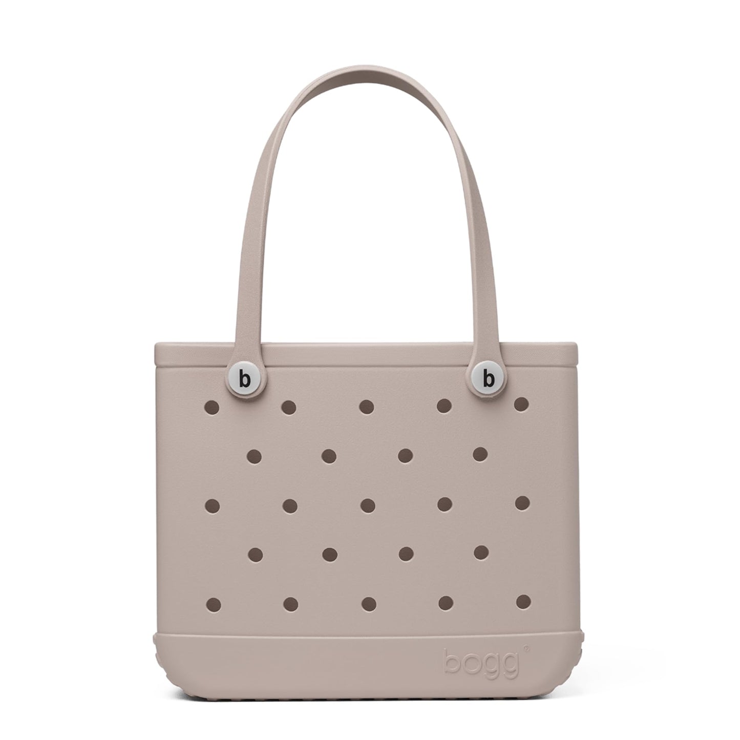 BOGG BAG - Medium Tote - Mushroom, White Buttons - 15in L x 5in W x 12.5in H - Beach, Pool, Boat, Work, Sports - All Purpose EVA - Lightweight, Washable, Durable