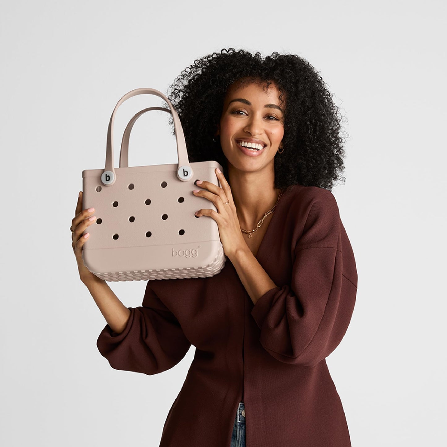 BOGG BAG - Bitty, Small Tote - You Navy Me Crazy, White Buttons - 11in L x 4.5in W x 8.5in H - Beach, Pool, Boat, Work, Sports - All Purpose EVA - Lightweight, Washable, Durable