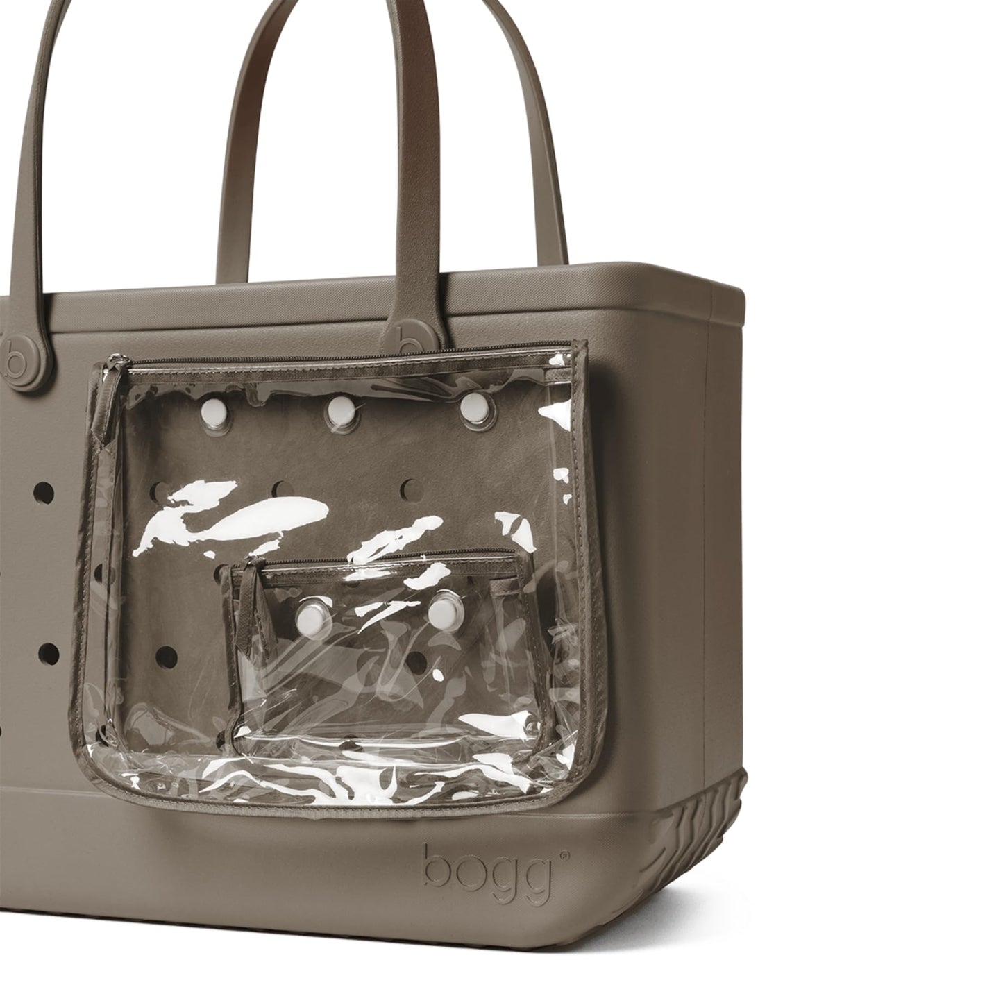 BOGG BAG - Original, Large Tote - Driftwood - 19in L x 9in W x 14in H - Beach, Pool, Boat, Sports - All Purpose EVA - Lightweight, Washable, Durable