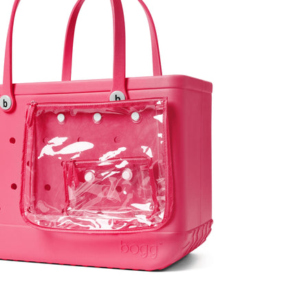 BOGG BAG - Original, Large Tote - Watermelon, White Buttons - 19in L x 9in W x 14in H - Beach, Pool, Boat, Sports - All Purpose EVA - Lightweight, Washable, Durable