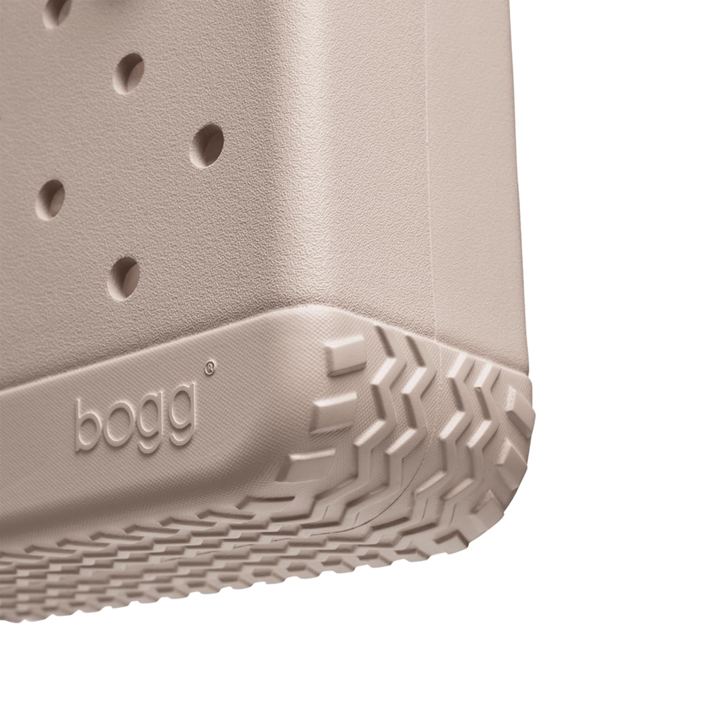 BOGG BAG - Bitty, Small Tote - Mushroom, White Buttons - 11in L x 4.5in W x 8.5in H - Beach, Pool, Boat, Work, Sports - All Purpose EVA - Lightweight, Washable, Durable