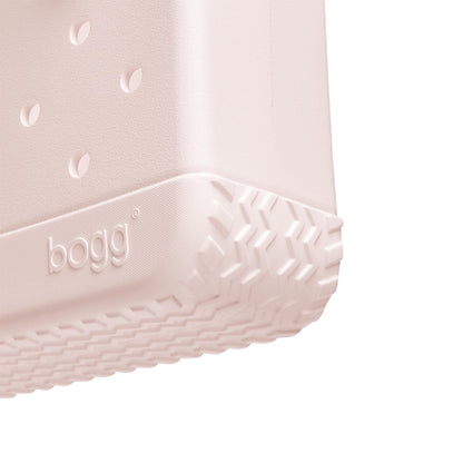 BOGG BAG - Bitty, Small Tote - Petal Pink, White Buttons - 11in L x 4.5in W x 8.5in H - Beach, Pool, Boat, Work, Sports - All Purpose EVA - Lightweight, Washable, Durable