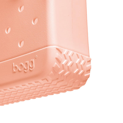 BOGG BAG - Bitty, Small Tote - Peachy Beachy, White Buttons - 11in L x 4.5in W x 8.5in H - Beach, Pool, Boat, Work, Sports - All Purpose EVA - Lightweight, Washable, Durable