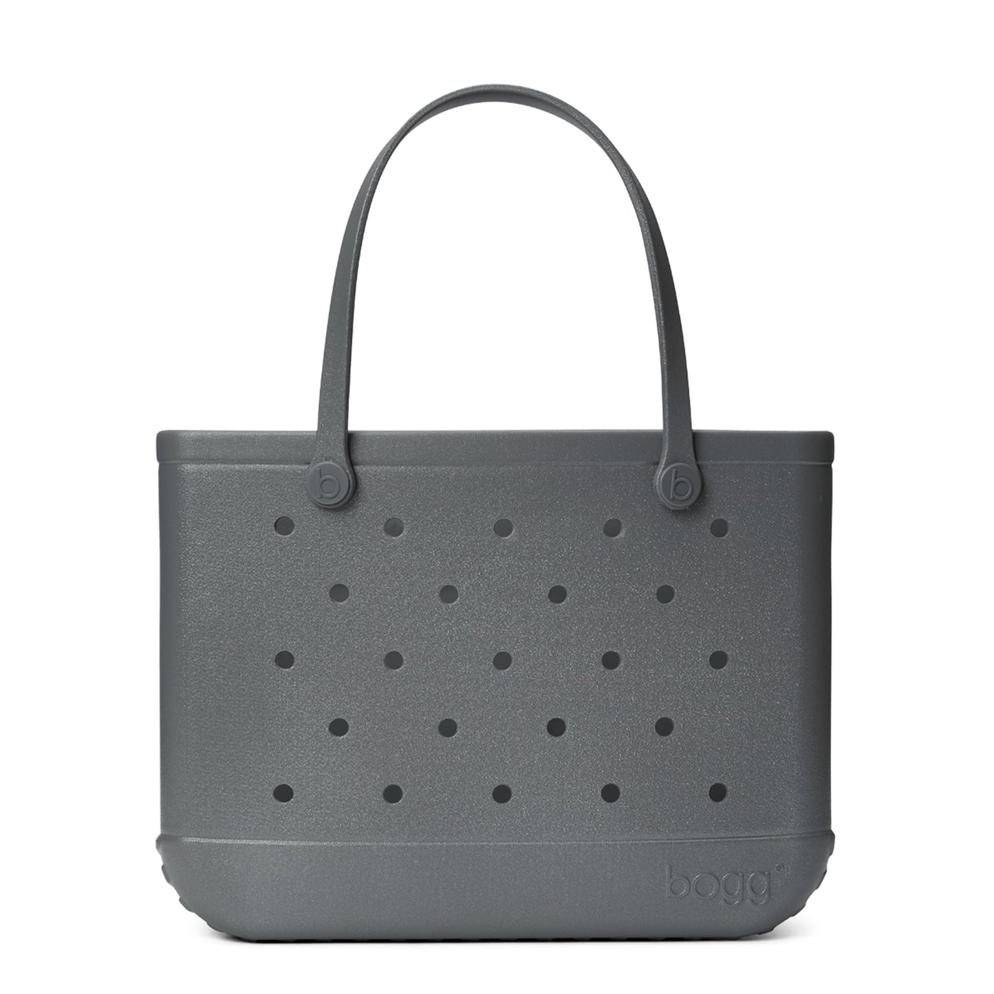 BOGG BAG - Original, Large Tote - Silver Shimmer - 19in L x 9in W x 14in H - Beach, Pool, Boat, Sports - All Purpose EVA - Lightweight, Washable, Durable