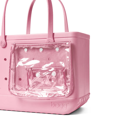 BOGG BAG - Original, Large Tote - Blowing Pink Bubbles - 19in L x 9in W x 14in H - Beach, Pool, Boat, Sports - All Purpose EVA - Lightweight, Washable, Durable