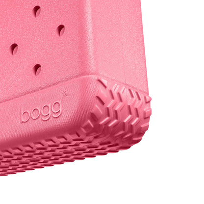 BOGG BAG - Bitty, Small Tote - Watermelon Shimmer - 11in L x 4.5in W x 8.5in H - Beach, Pool, Boat, Work, Sports - All Purpose EVA - Lightweight, Washable, Durable