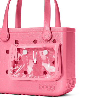 BOGG BAG - Bitty, Small Tote - Watermelon Shimmer - 11in L x 4.5in W x 8.5in H - Beach, Pool, Boat, Work, Sports - All Purpose EVA - Lightweight, Washable, Durable